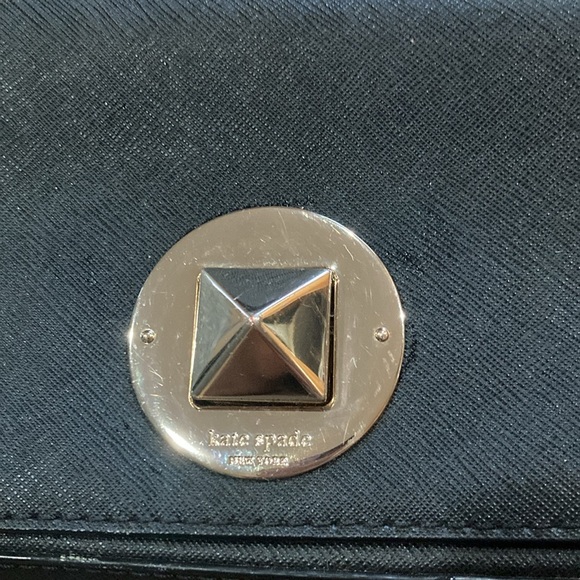 Kate Spade Keira Newbury Lane Black Saffiano Leather Clutch - Picture 4 of 6